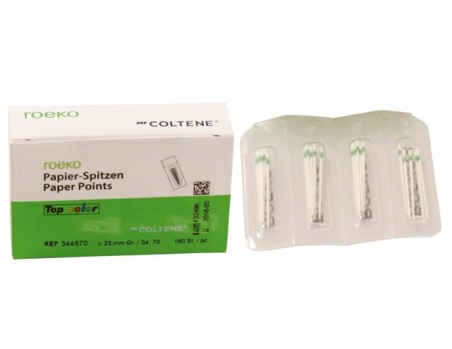 Paper Points Sterile Roeko ISO 70 180stk