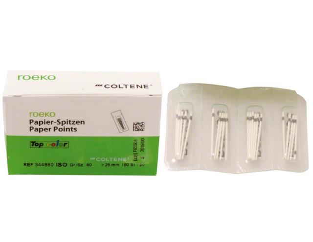 Paper Points Sterile Roeko ISO 80 180stk