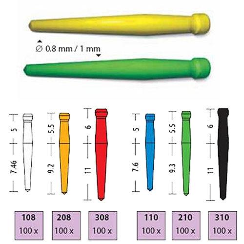 Uniclip Tenons 108 Hvit 100stk