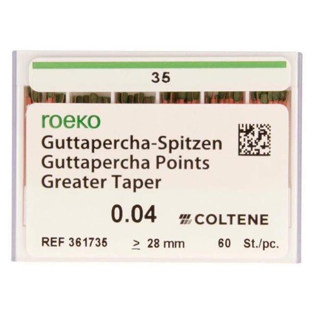 Greater Taper Gutta Percha Roeko .04/35 60stk